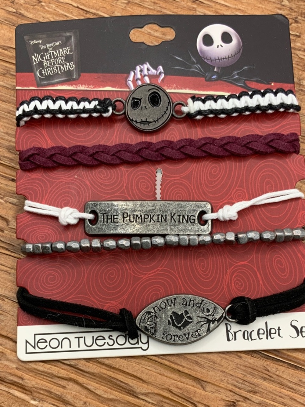 Nightmare Before Christmas Jack Skellington, The Pumpkin King Bracelet Set